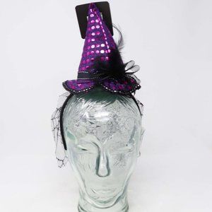 Witch Hat & Spiderweb Halloween Headband